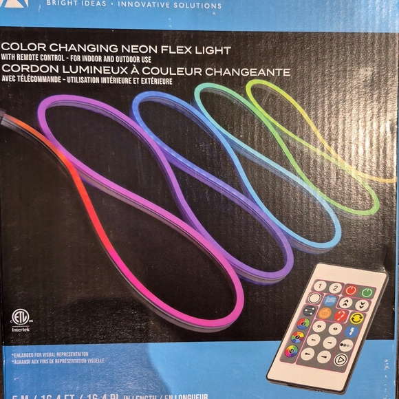 Color Changing Neon Flex Light with Remote - Picture 1 of 2